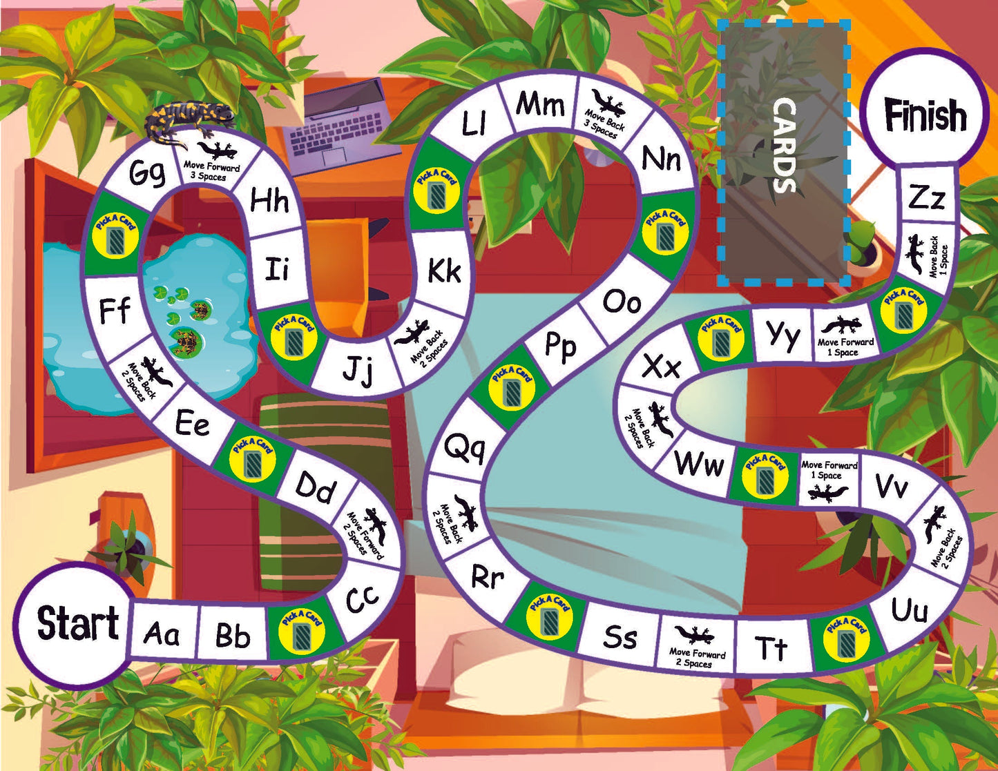 Salamander room board game