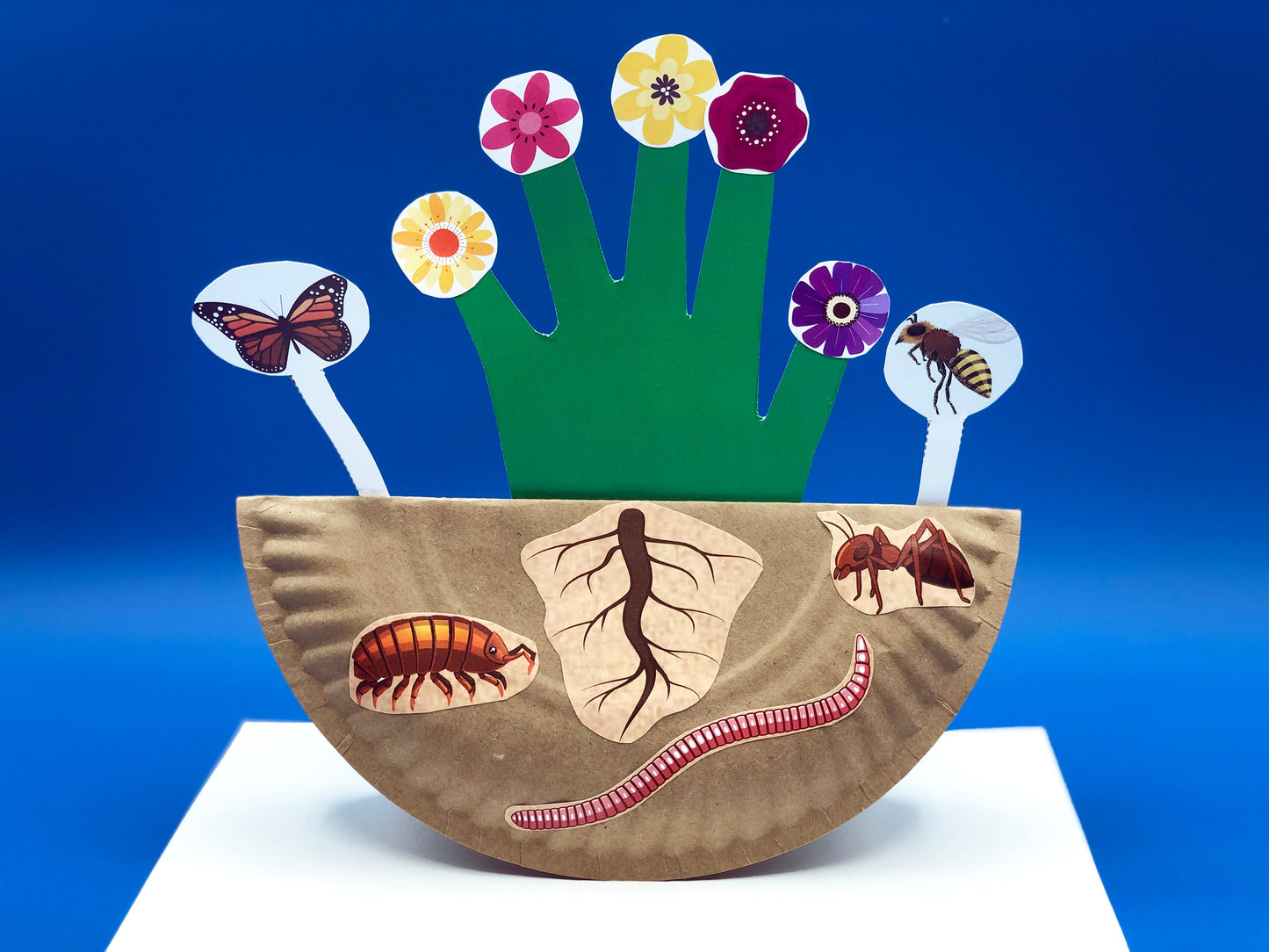Garden Handprint Art Craft Kids