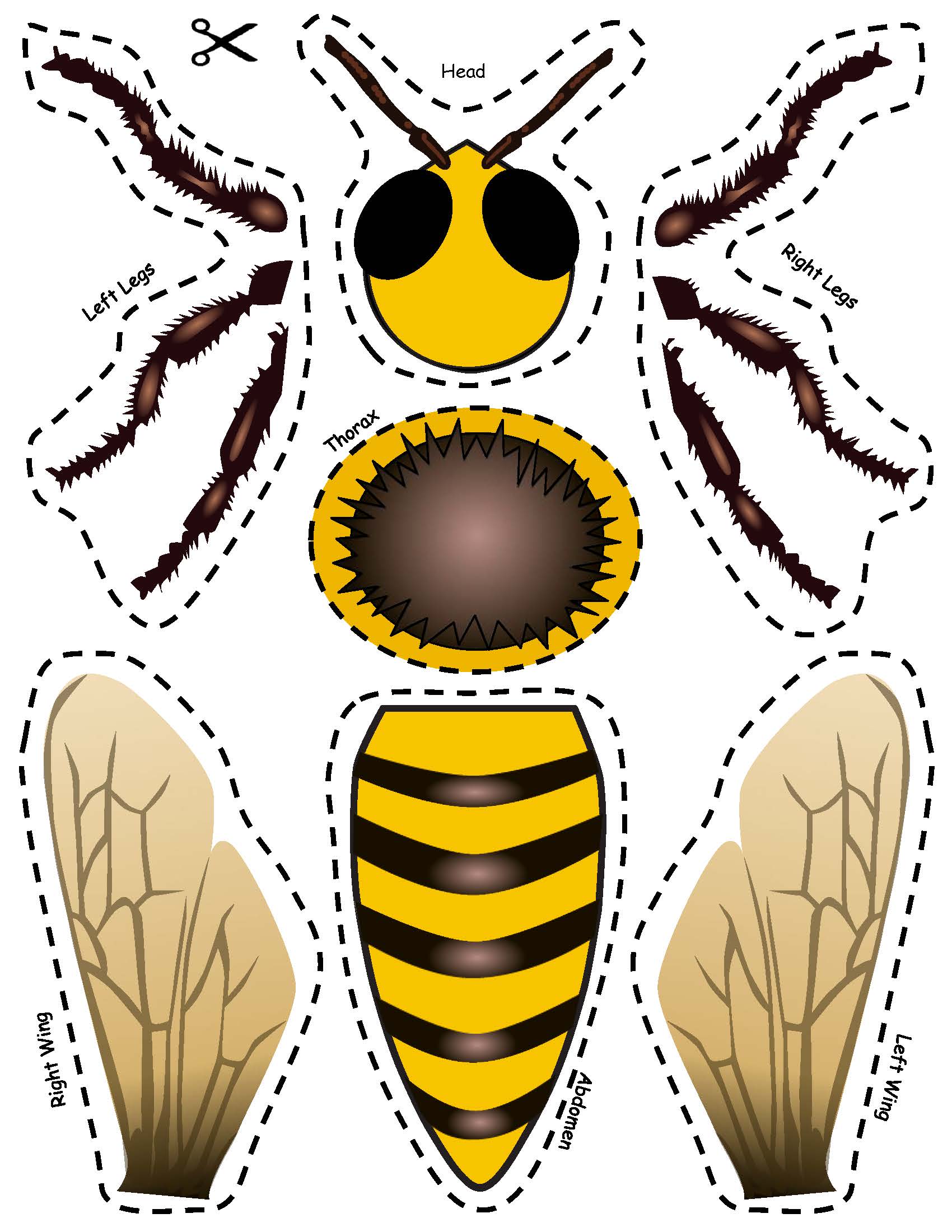 bee stick puppet