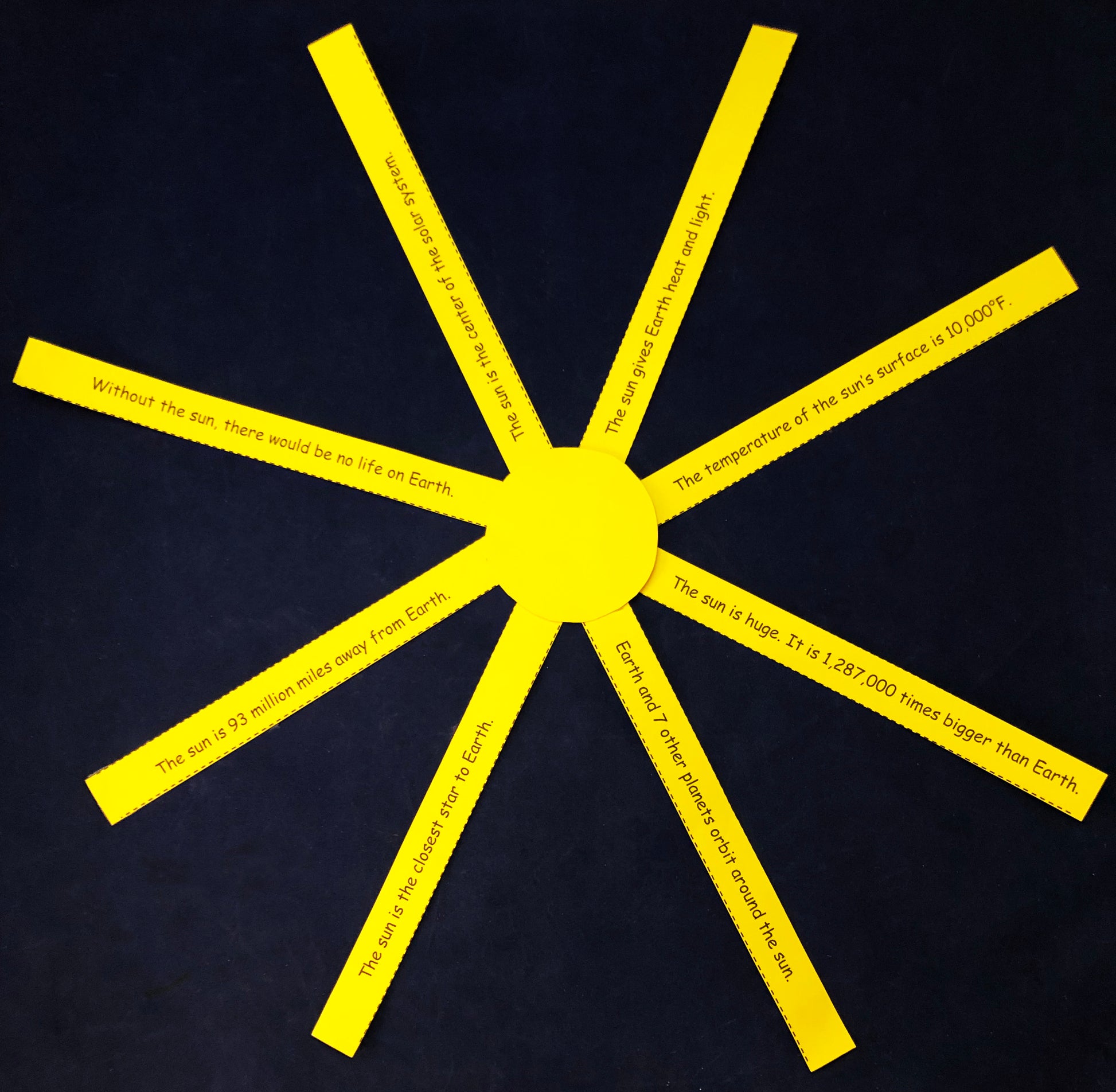 sun fact art craft kids