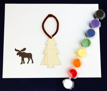Moose tree ornament