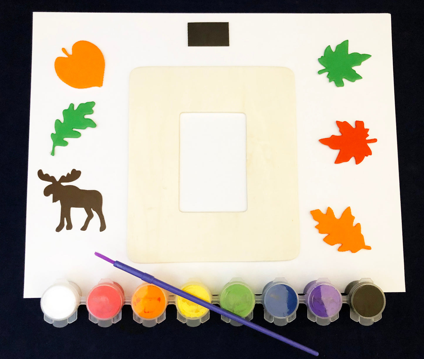 Moose frame for kids craft project