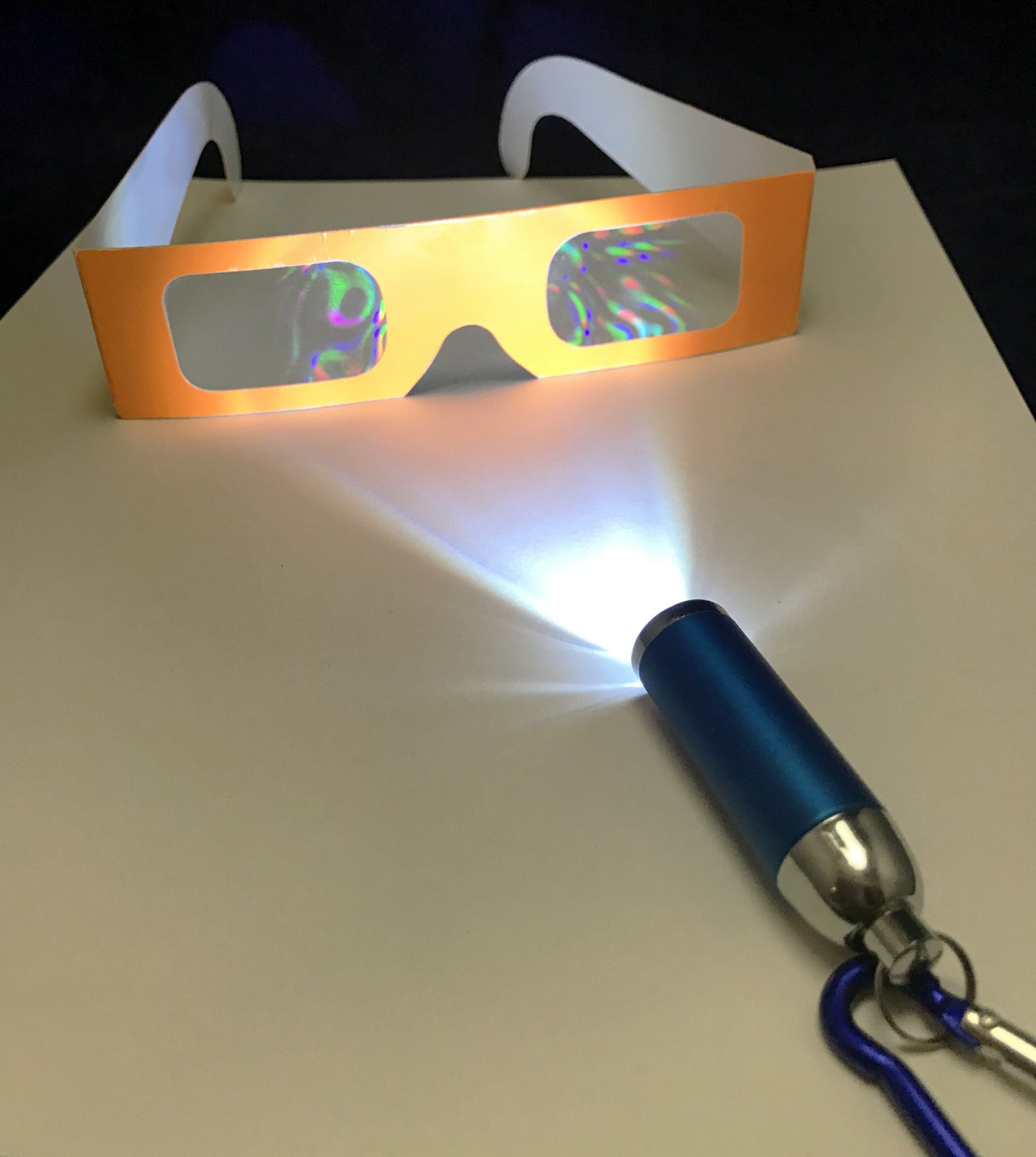 Diffraction glasses to make rainbows