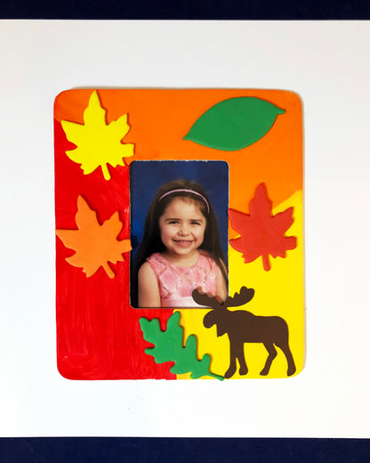 moose frame art project kids