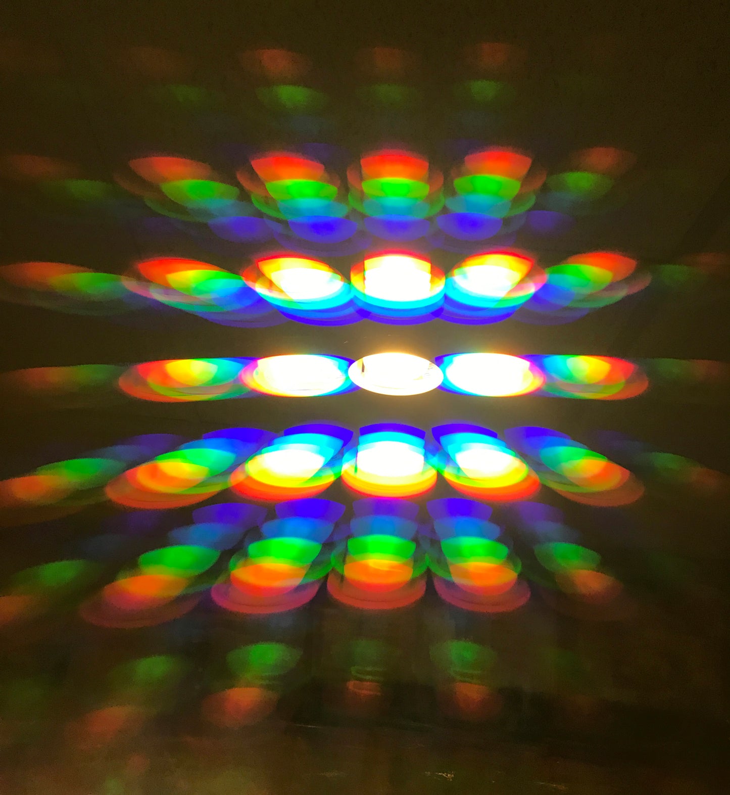 Diffraction glasses to the rainbows all around