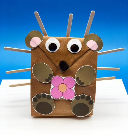 Porcupine craft kids art activity
