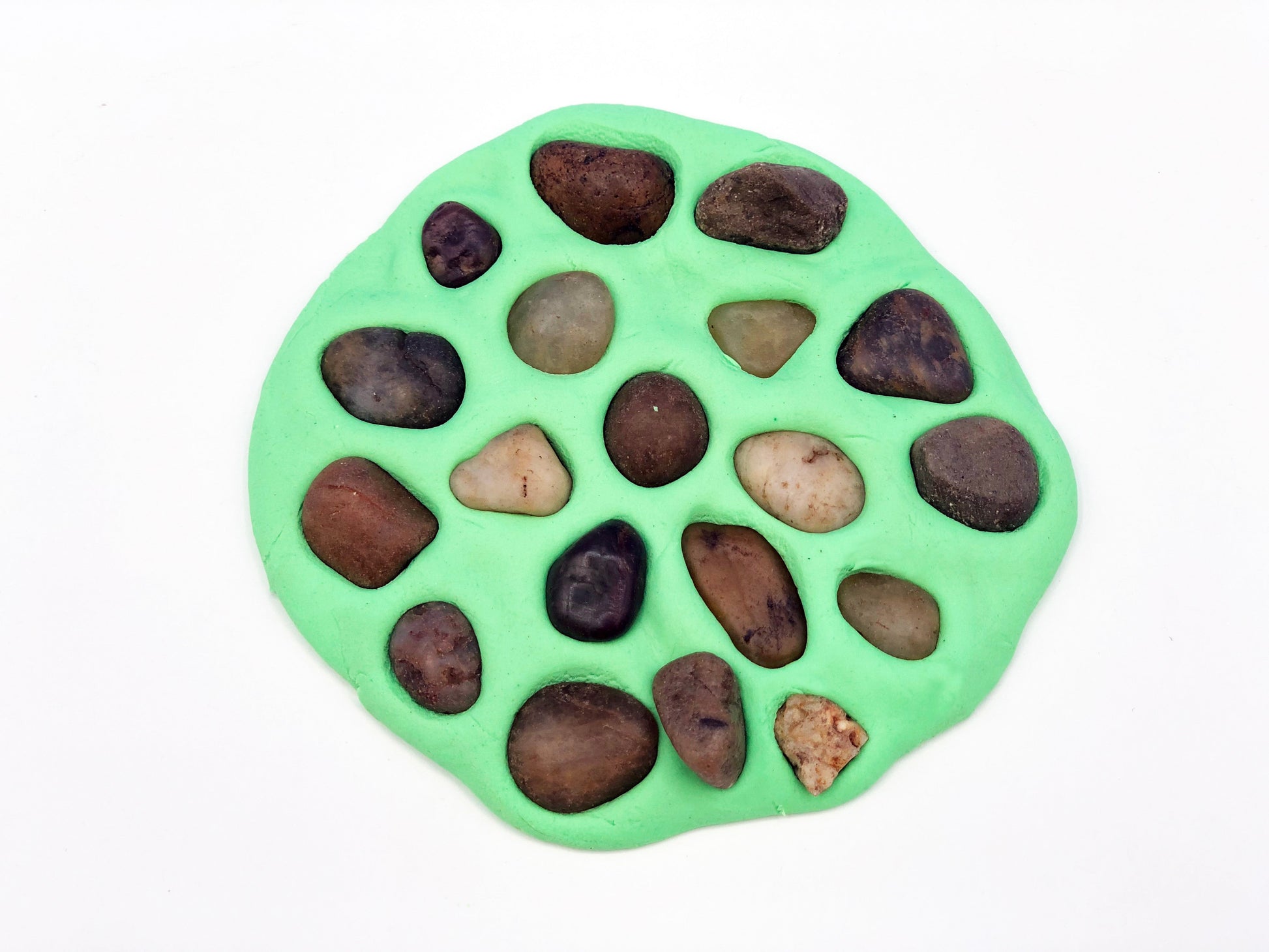 Rock mosaic kids STEM activity