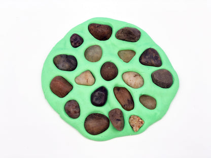 Rock mosaic kids STEM activity