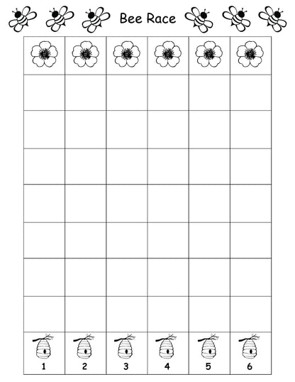 Bee Race math game