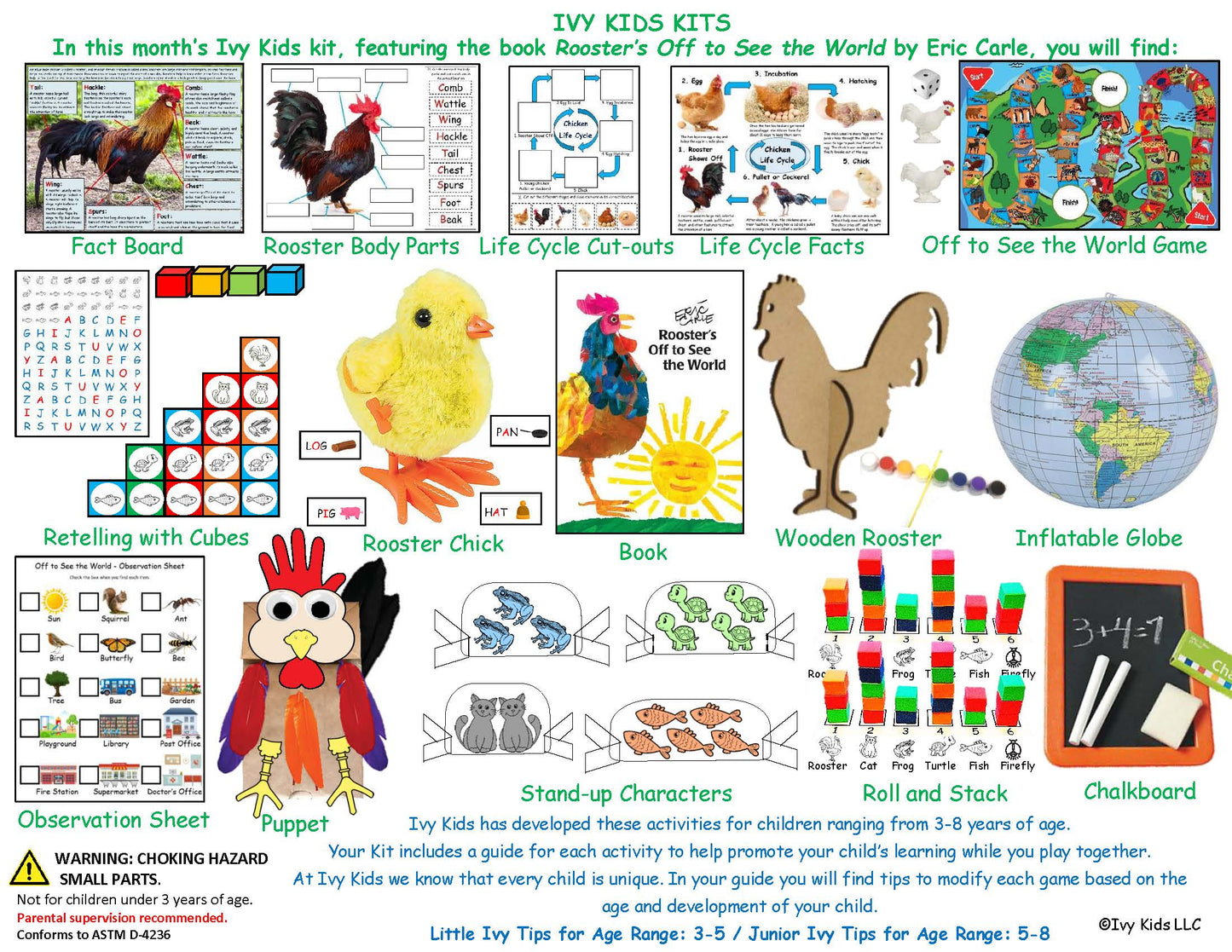 Rooster's Off to See the World STEM Activities Kids 