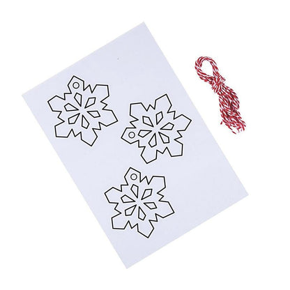 Shrinking snowflakes craft shrinking sheet